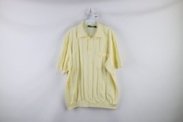 Vintage 90s Streetwear Mens XL Striped Mesh Collared Pullover Polo Shirt... - $39.55