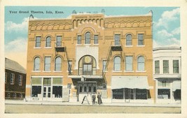 Artist impression Iola Kansas Your Grand Theater  Kropp 1920s Postcard 2... - $5.03