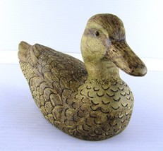8&quot; Teal Duck, Hand Carved July 2006 Artist Signed D.P. (Dave Peterson) - £20.50 GBP