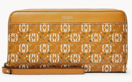 Fossil Jori RFID Zip Clutch Floral Tan Wristlet SWL2699919 Wallet NWT $9... - £30.84 GBP