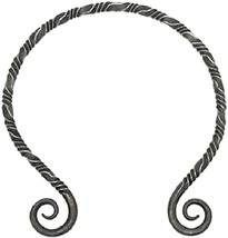 NauticalMart Viking Celtic Torc with Curled Terminals Handforged - $59.00