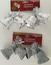 Christmas Ornaments Double Silver Bells 2 Ct/Pk  SELECT: Glitter or Gloss - $2.99