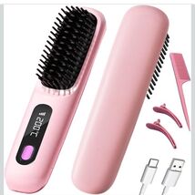 Portable Cordless Hair Straightener Comb Rechargeable Ionic Hair Straigh... - €17,13 EUR Portable Cordless Hair Straightener Comb Rechargeable Ionic Hair Straigh... - €17,13 EUR