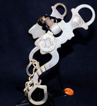 Vintage German Silver Signed Kurtis Rudelbach Loose Cheek Sweet Iron Snaffle Bit - £182.39 GBP