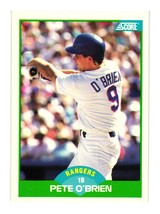 1989 Score #22 Pete O&#39;Brien Texas Rangers - £2.24 GBP