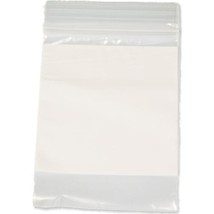 Economy Plastic Bags with White Label Block, 3&quot; x 4&quot;, Box of 1000, Item ... - £33.67 GBP