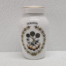 Vintage The Franklin Mint Gloria Concepts Porcelain Spice Jars 3 1/4&quot; ONION - $11.87