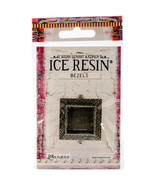 Ranger Ice Resin Milan Bezels Closed Back Square Medium Antique Bronze - $19.74