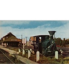 Railroad Station Fairbanks Alaska Built 1923 Postcard - $4.79