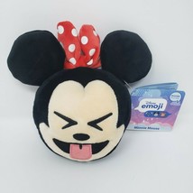 New W Tag Disney Store Minnie Mouse Emoji Laugh & Kiss Stuffed Animal Plush Toy - £18.98 GBP