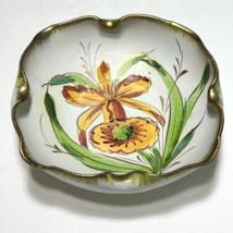 Aldo Londi Ztaly Italian Pottery Bitossi Tiger Lily Hand Painted Bowl 6.5&quot; - £45.04 GBP