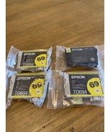 Epson 69 T0693 3 yellow T0694 Ink Cartridges Genuine OEM - £11.73 GBP