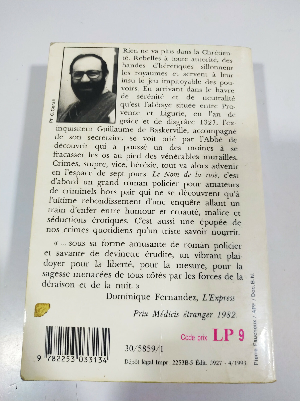 Le Nom de die / der / Den Rose Umberto Eco Livre Poche Buch Deckel Weich Item image 3