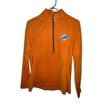 Miami Dolphins Cutter &amp; Buck Orange Quarter-Zip Pullover Jacket Mens Siz... - $1,083.85 MXN