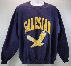 M) Salesian High School Eagles Blue Sweatshirt Men XL - $19.79