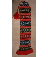 Vintage Knit Beanie Winter Hat Long Tail Pom Pom (U4) - $40.72 CAD