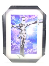 Jesus Christ on Cross 3 Dimension Lenticular Picture With Plastic Frame - Sealed - $21.77