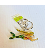 Beadworx glass bead art work retired mermaid keychain 2 3/4” blonde - $10.49
