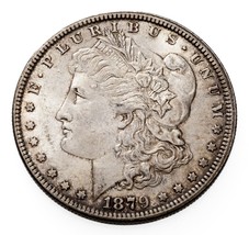 1879 $1 Silver Morgan Dollar in Choice BU Condition, Some Toning, Original - £94.62 GBP