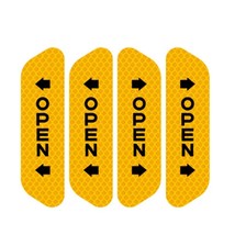 4Pcs Car Door Safety Warning Mark OPEN Reflective Stickers for Seat Ibiza Leon T - £61.63 GBP