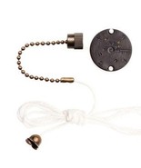 3 speed PULL CHAIN fan SWITCH Antique Brass Zing Ear ZE-208S ZE-208S1 77286 - €18,65 EUR