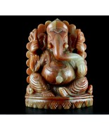 Lord Ganesha Statue Home Decor 9&quot; 33000 Cts Natural Orange Quartz Rare G... - €627,00 EUR