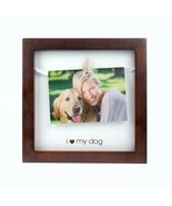 &quot;I Love My Dog&quot; Pet Clothespin Shadowbox Style Picture Frame Espresso 8&quot;... - £11.62 GBP