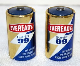 2 Vintage Eveready Super 99 Alkaline Batteries ~ Model D99 ~ No Leakage ~ Very G - £23.59 GBP