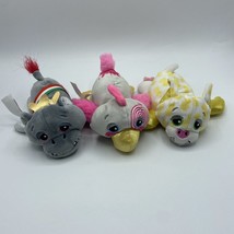 Cutitos Plush  HIPPO Hippopotamus Bird Cat Stuffed Animal – 3” Lot Of 3 - £3.99 GBP