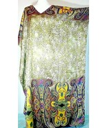 NWT Lounge Wear Caftan K-Sleeve Kaftan Silky Soft Maxi Designer Dress Ta... - $63.62 CAD