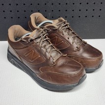 New Balance 928 V Men&#39;s Brown Leather Walking Sneakers Size 9.5 D MW928BR - $39.59