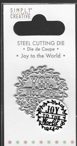 Simply Creative. Joy to the World cutting die. Die Cutting Cardmaking Crafts - £1.99 GBP