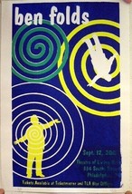 Ben Folds Theatre Di Living Arti Philadelphia Pa 9/12 Firmato Poster Cinque 5 - $89.43