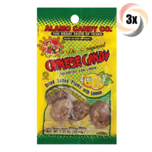 3x Bags Alamo Candy Co Original Chinese Candy Dried Salted Plums Lemon |... - £9.26 GBP