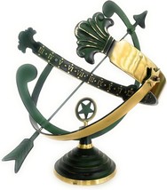 NauticalMart Polished Brass 18-Inch Diameter Armillary Sundial (Green) - £395.78 GBP