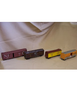 LOT 4 FREIGHT CARS HO SCALE NP6790 D&amp;RGW69602 FGEX 9780 UP 187085 PARTS ... - £15.73 GBP