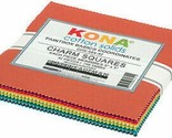 5&quot; Charm Pack Squares Kona Cotton Solids Paintbox Basics Coordinates M20... - $10.97