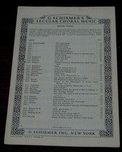 Faithful And True, Bridal Chorus, Lohengrin, R. Wagner, 1888 OLD SHEET MUSIC - £4.72 GBP