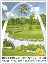 USGA PGA Tour Golf Course Metal Sign 12x8in Vintage Major Tournament Pos... - $451.56 MXN