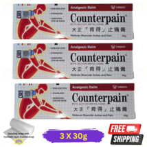 3 X Counterpain Analgesico Baslamo 30g Caldo Crema – Muscoli e Articolaz... - $35.85