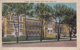 Junior High School Fort Scott Kansas KS Postcard  - £2.34 GBP