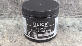 NEW/SEALED Blick Water Soluble Block Printing Ink - Black, 16 oz Jar - $12.99