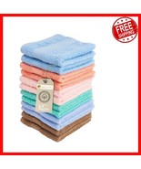 Set of 12 Lint-Free 13” x 13” Washcloths - Ultra Soft Cotton for Everyda... - $728.12 MXN