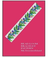 Bead Loom Floral Border 7 Spring Border 1” Wide Bracelet PDF Pattern BP_32 - $93.60 MXN