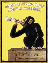 8327.Decoration Poster.Home Room wall design art print.Monkey drinking Anisetta - £13.75 GBP+