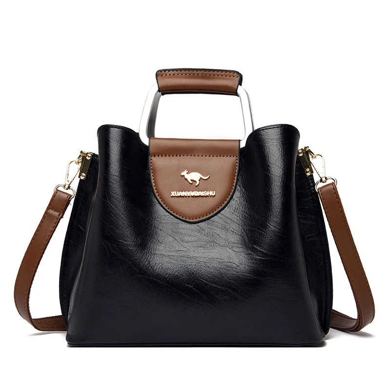 New High Quality Women&#39;s PU Leather Shoulder Bag Large Capacity Girl Stylist Des - £38.43 GBP