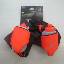 Nike Double Flask Belt 2 Bottles - NRL85064OS - Orange Black - NWT - £24.08 GBP