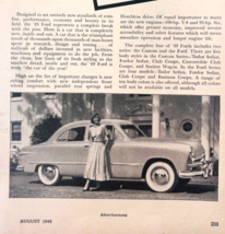 1949 Ford Custom Series Advertisement Automobilia Car Of The Year F15U1 - $24.99 1949 Ford Custom Series Advertisement Automobilia Car Of The Year F15U1 - $24.99