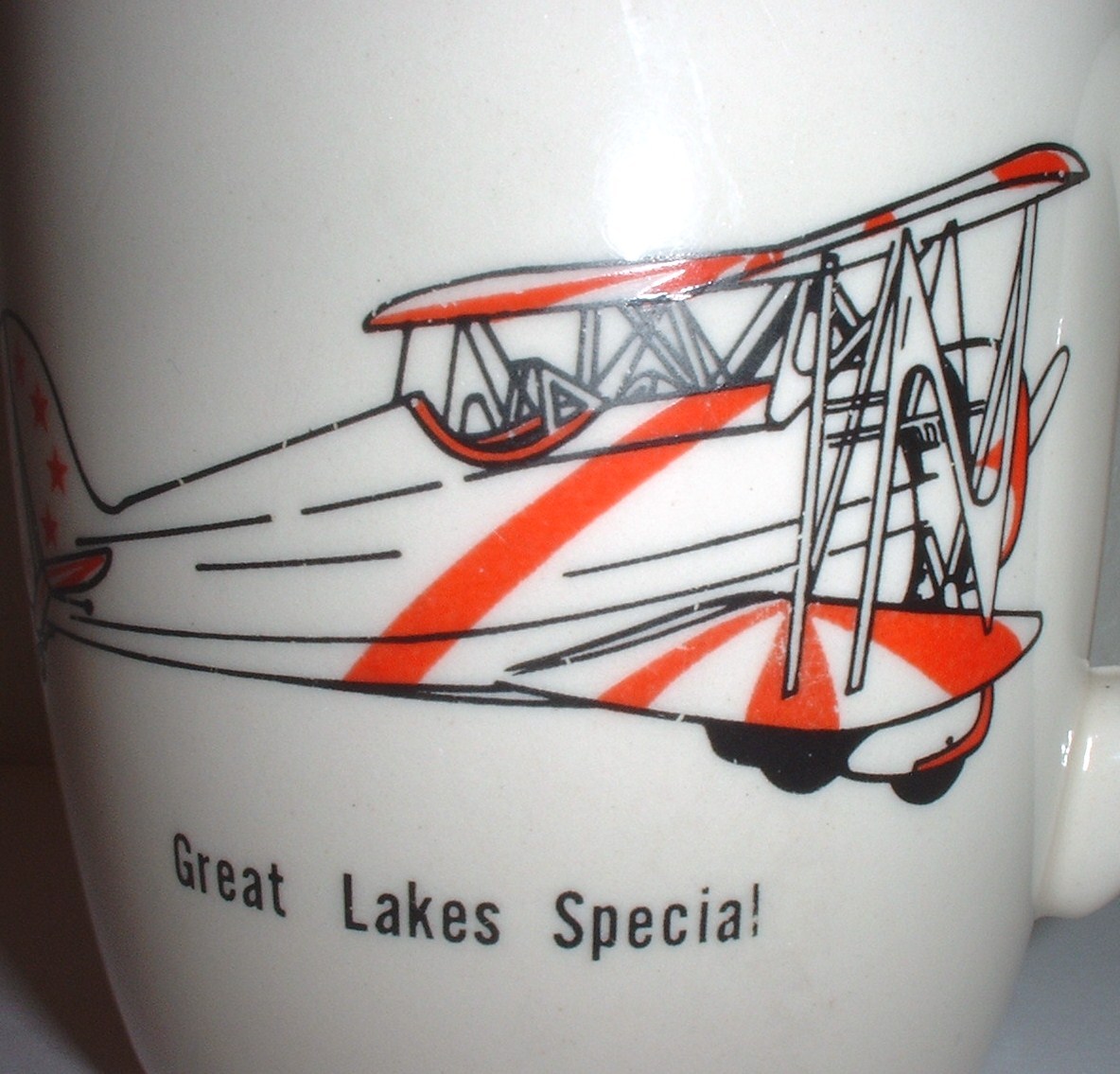 Great Lakes Aircraft &quot;Special&quot; radial-engine biplane ceramic coffee mug/cup - $15.00