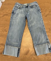 Vintage Baby Phat Capri Jeans Juniors 11 Blue Medium Wash Stretch Capri Y2k - $22.32